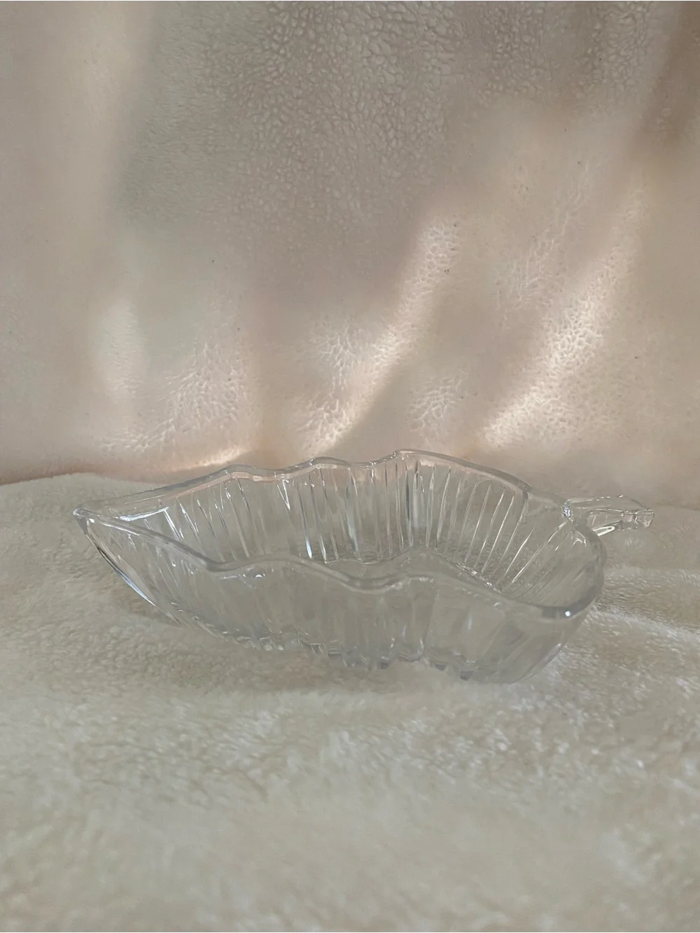 Mikasa Clear Glass Tree-Shaped Dish